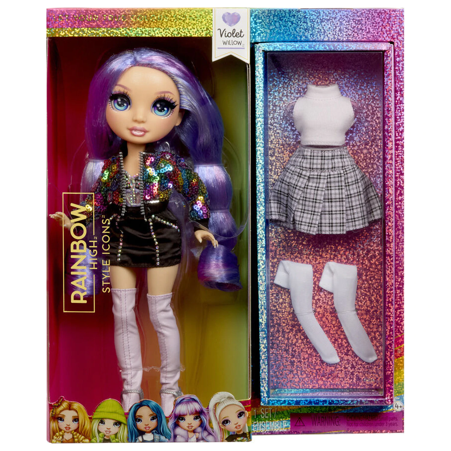 Rainbow High Style Icons Fashion Puppen Violet doll Produktfoto