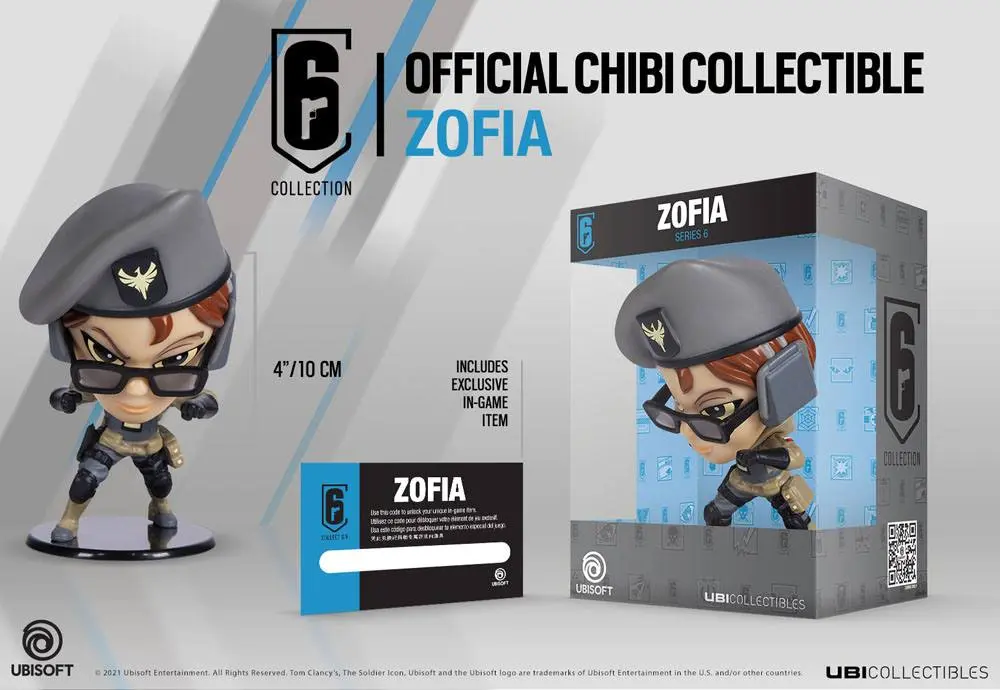 Rainbow Six Siege 6 Collection Chibi Figur Serie 6 Zofia 10 cm termékfotó