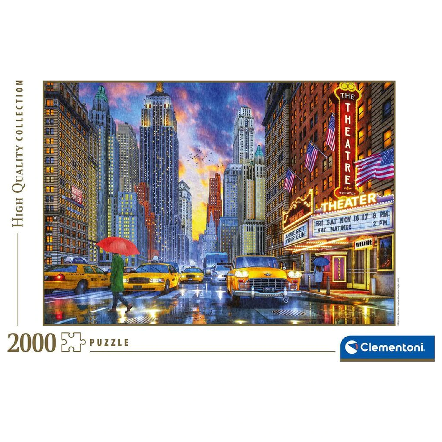 Rainy Manhattan Puzzle 2000 Teile Produktfoto