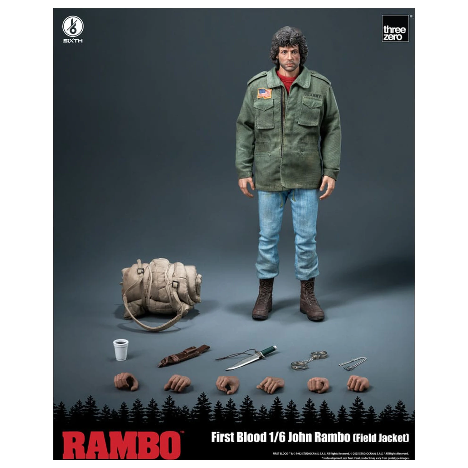Rambo: First Blood Action Figur 1/6 John Rambo (Field Jacket) 31 Zentimeter Produktfoto
