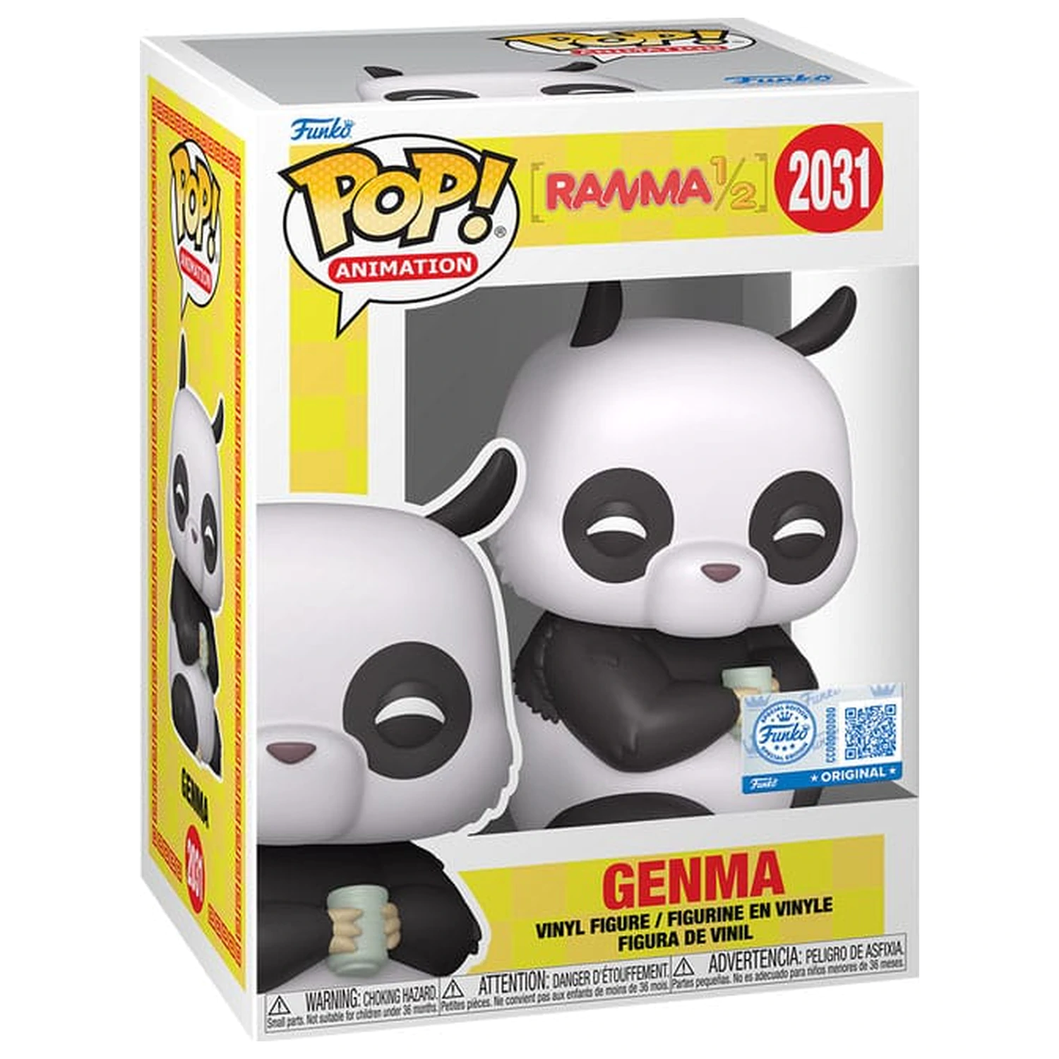 Ranma 1/2 Funko POP! Animation Vinyl Figur Genma (Panda) Exclusive Edition 9 cm Produktfoto