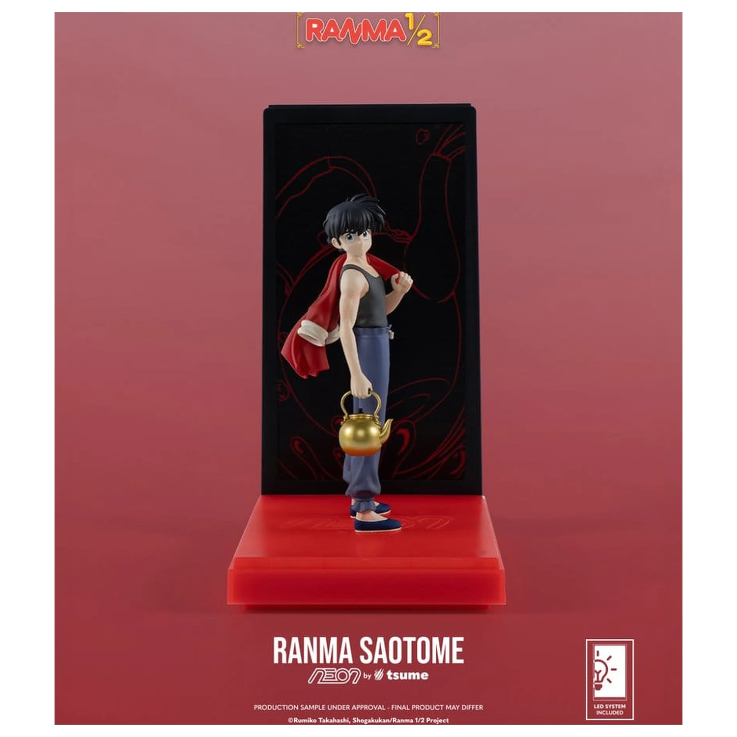 Ranma Neon Figur 1/9 Ranma Saotome Boy 20 cm Produktfoto