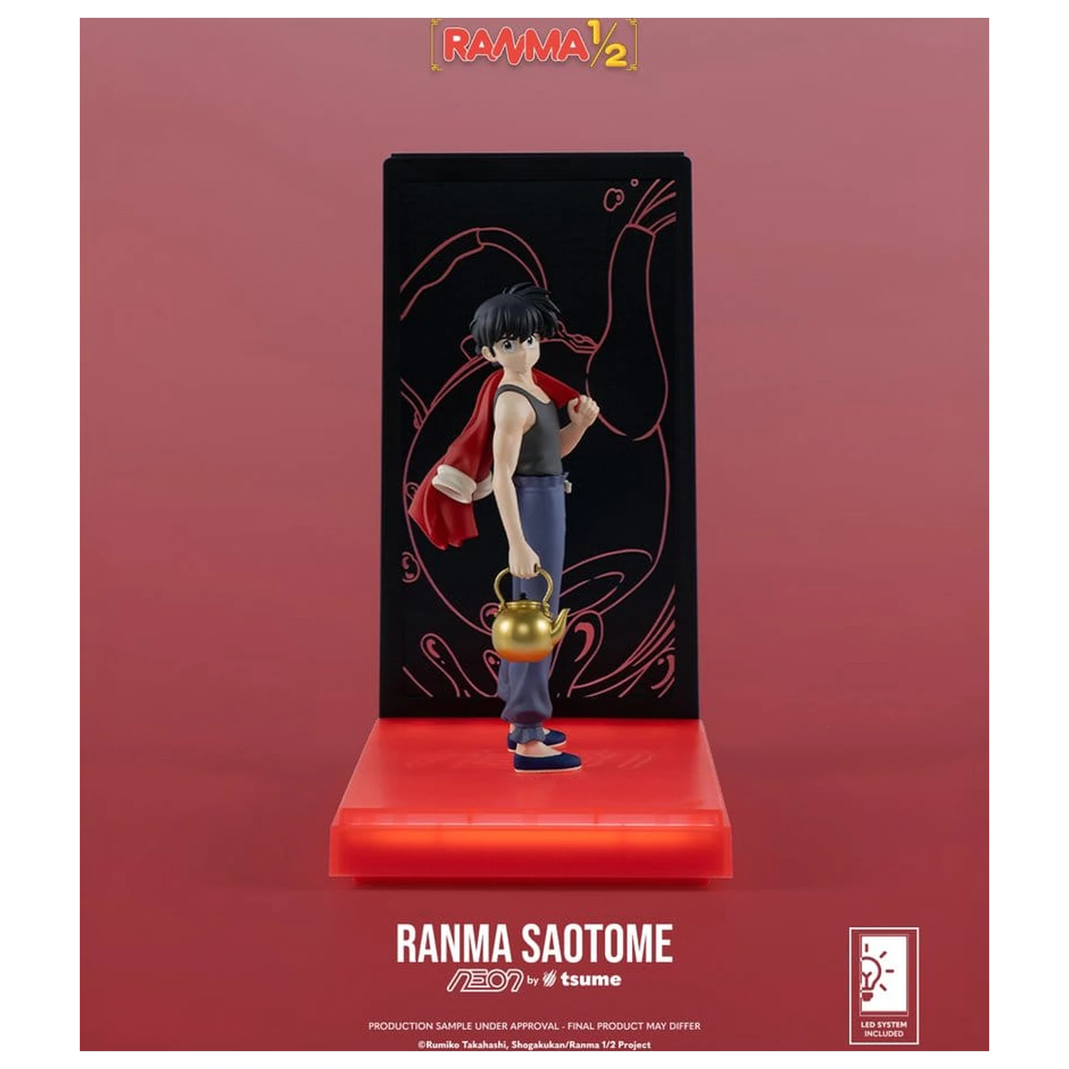 Ranma Neon Figur 1/9 Ranma Saotome Boy 20 cm Produktfoto