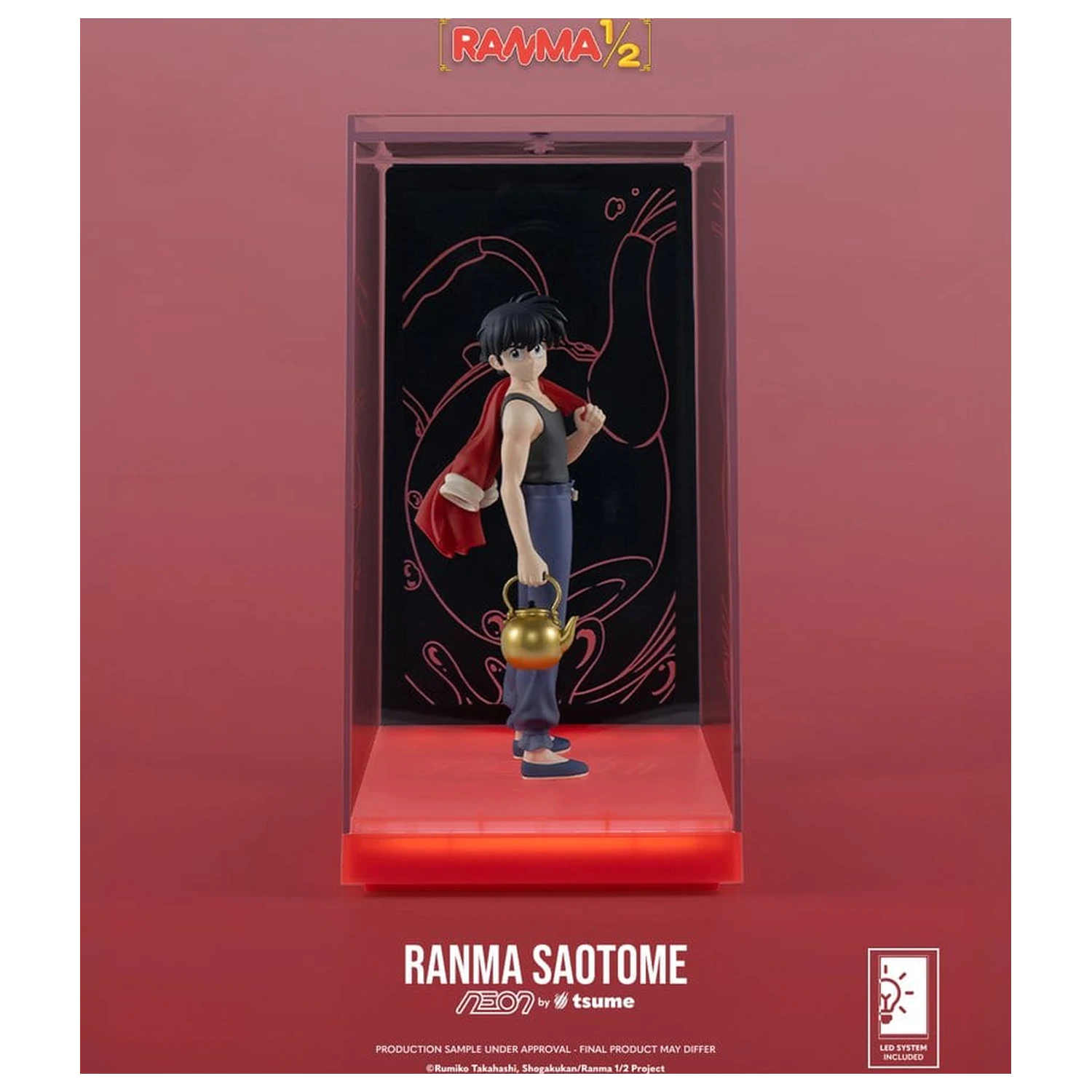 Ranma Neon Figur 1/9 Ranma Saotome Boy 20 cm Produktfoto