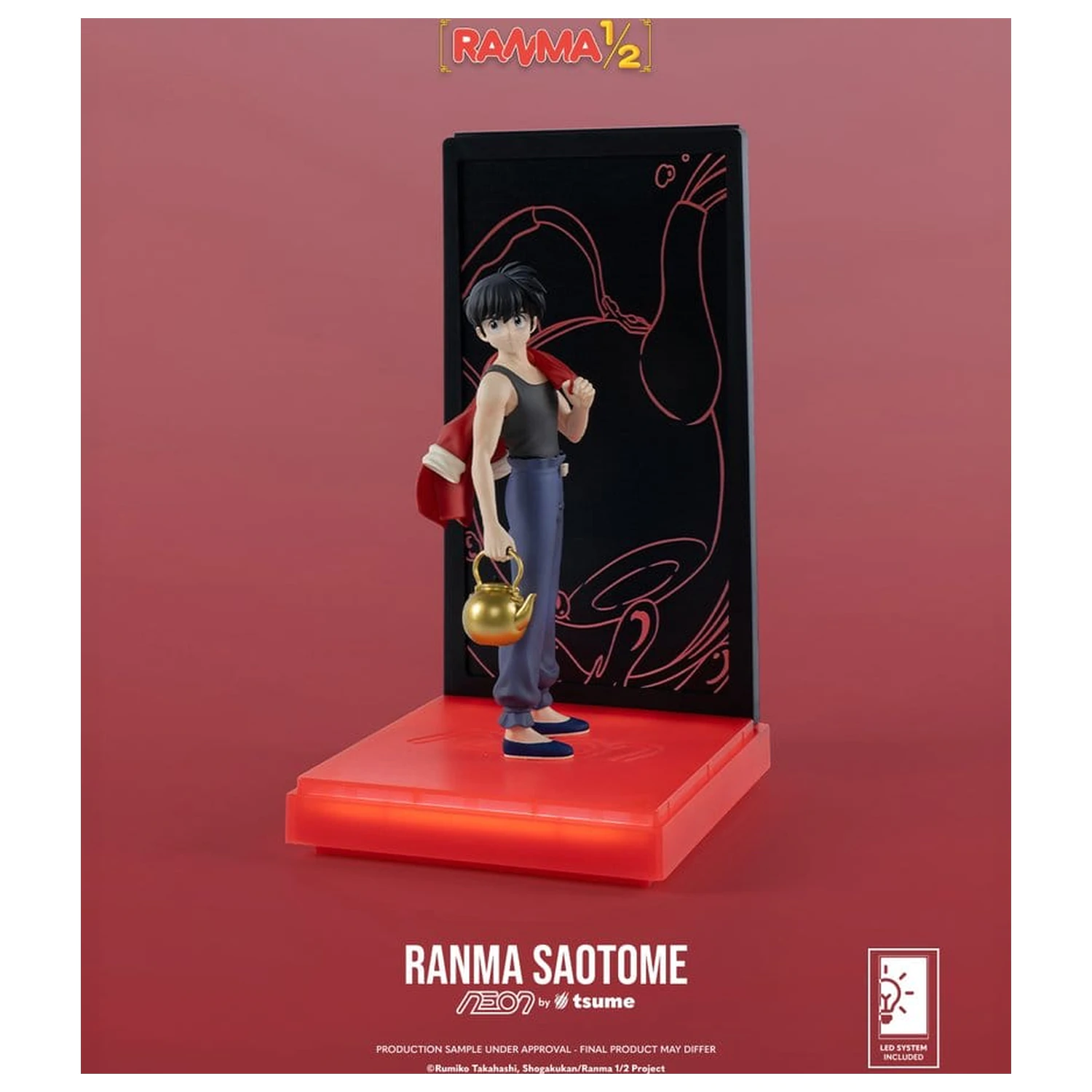 Ranma Neon Figur 1/9 Ranma Saotome Boy 20 cm Produktfoto