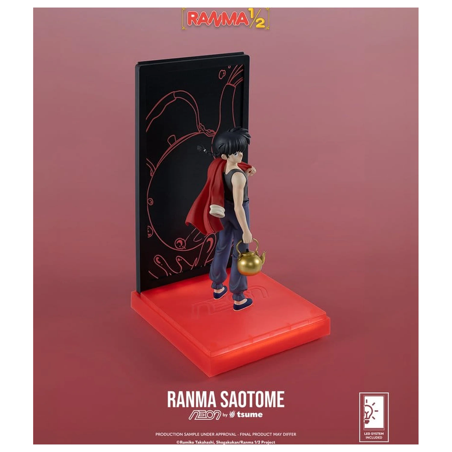 Ranma Neon Figur 1/9 Ranma Saotome Boy 20 cm Produktfoto