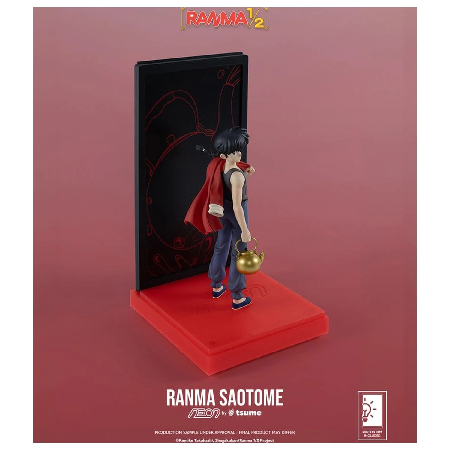 Ranma Neon Figur 1/9 Ranma Saotome Boy 20 cm Produktfoto