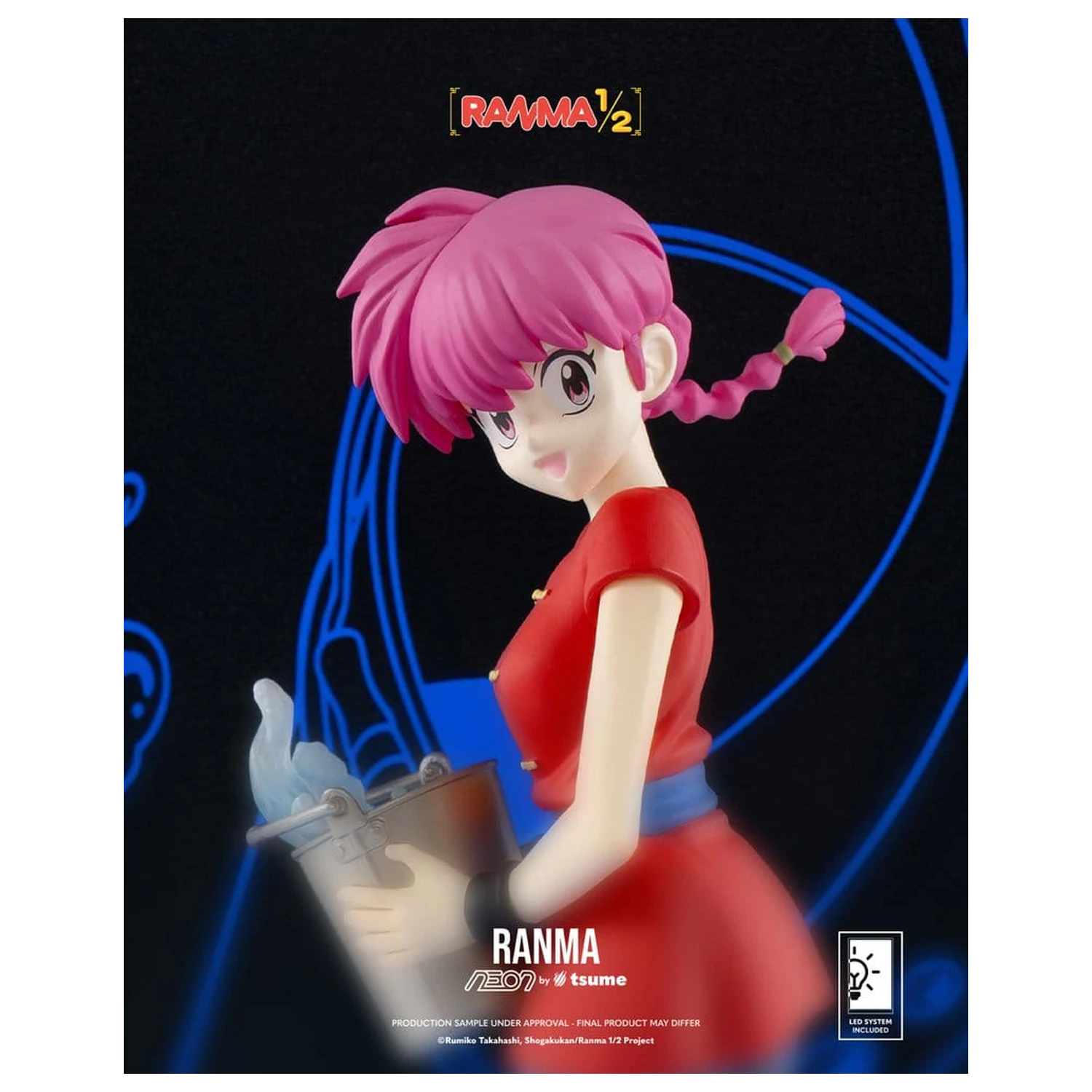Ranma Neon Figur 1/9 Ranma Saotome Girl 20 cm Produktfoto