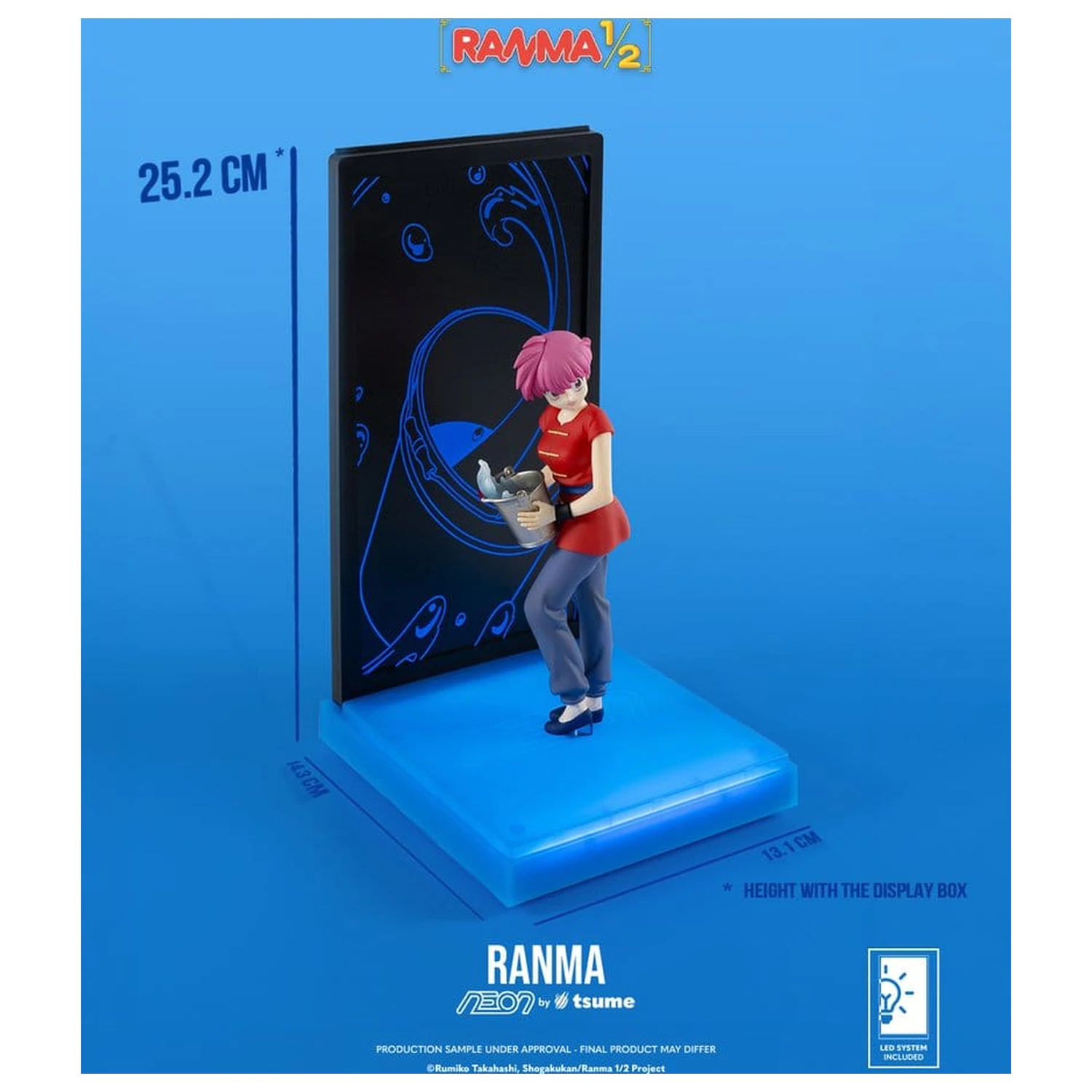 Ranma Neon Figur 1/9 Ranma Saotome Girl 20 cm Produktfoto