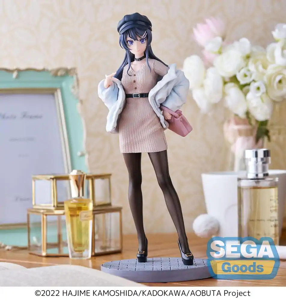 Rascal Does Not Dream of a Bunny Girl Senpai Luminasta PVC Statue Mai Sakurajima Casual Clothes Ver. 21 cm Produktfoto