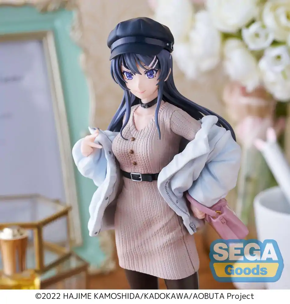 Rascal Does Not Dream of a Bunny Girl Senpai Luminasta PVC Statue Mai Sakurajima Casual Clothes Ver. 21 cm Produktfoto