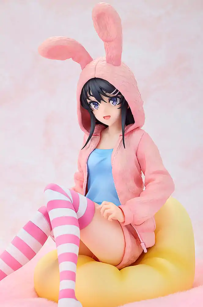 Rascal Does Not Dream of a Knapsack Kid PVC Statue 1/7 Mai Sakurajima Hoodie Look Rabbit Ears Ver. Popular Edition 18 cm Produktfoto