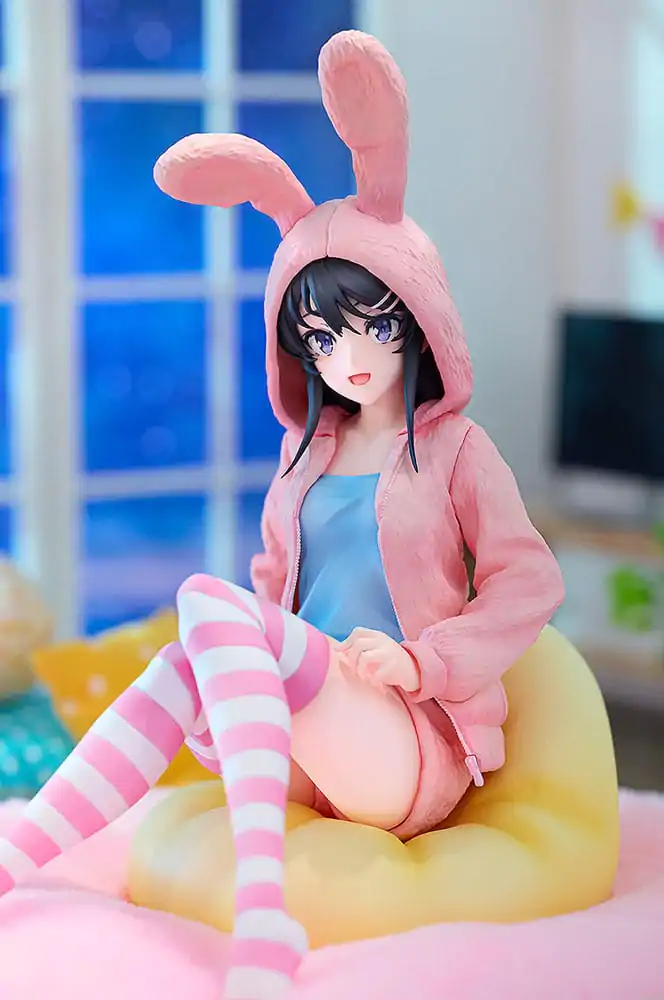 Rascal Does Not Dream of a Knapsack Kid PVC Statue 1/7 Mai Sakurajima Hoodie Look Rabbit Ears Ver. Popular Edition 18 cm Produktfoto