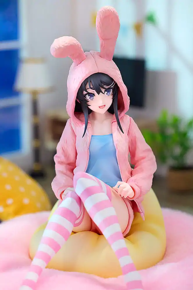 Rascal Does Not Dream of a Knapsack Kid PVC Statue 1/7 Mai Sakurajima Hoodie Look Rabbit Ears Ver. Popular Edition 18 cm Produktfoto