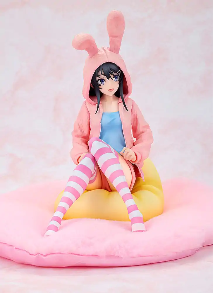 Rascal Does Not Dream of a Knapsack Kid PVC Statue 1/7 Mai Sakurajima Hoodie Look Rabbit Ears Ver. Popular Edition 18 cm Produktfoto