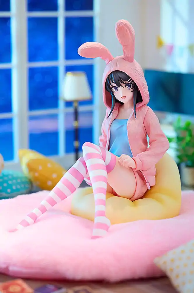 Rascal Does Not Dream of a Knapsack Kid PVC Statue 1/7 Mai Sakurajima Hoodie Look Rabbit Ears Ver. Popular Edition 18 cm Produktfoto