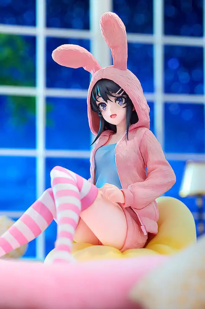 Rascal Does Not Dream of a Knapsack Kid PVC Statue 1/7 Mai Sakurajima Hoodie Look Rabbit Ears Ver. Popular Edition 18 cm Produktfoto