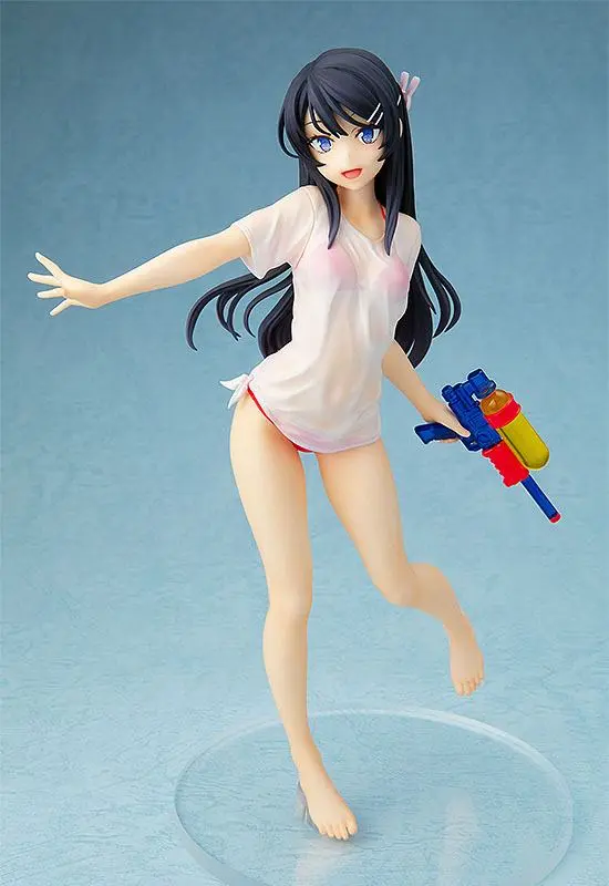 Rascal Does Not Dream of Bunny Girl Senpai Statue 1/7 Mai Sakurajima Water Gun Date Ver. 23 cm Produktfoto