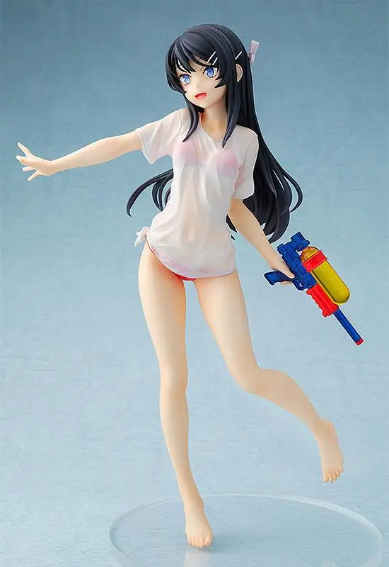Rascal Does Not Dream of Bunny Girl Senpai Statue 1/7 Mai Sakurajima Water Gun Date Ver. 23 cm Produktfoto