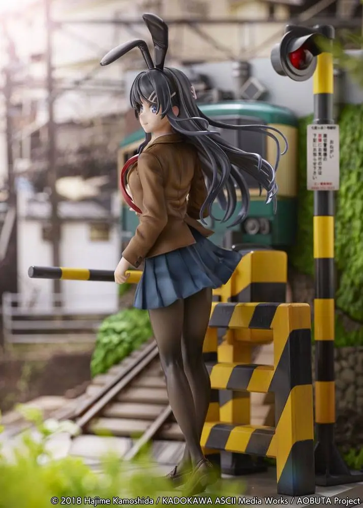 Rascal Does Not Dream of Bunny Girl Senpai PVC Statue Mai Sakurajima Enoden Ver. 29 cm Produktfoto