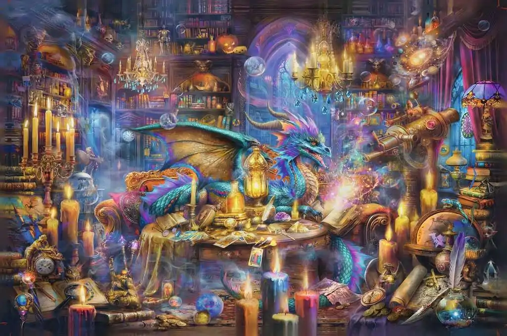 Ravensburger Puzzle Dragon's Library (3000 Teile) Produktfoto