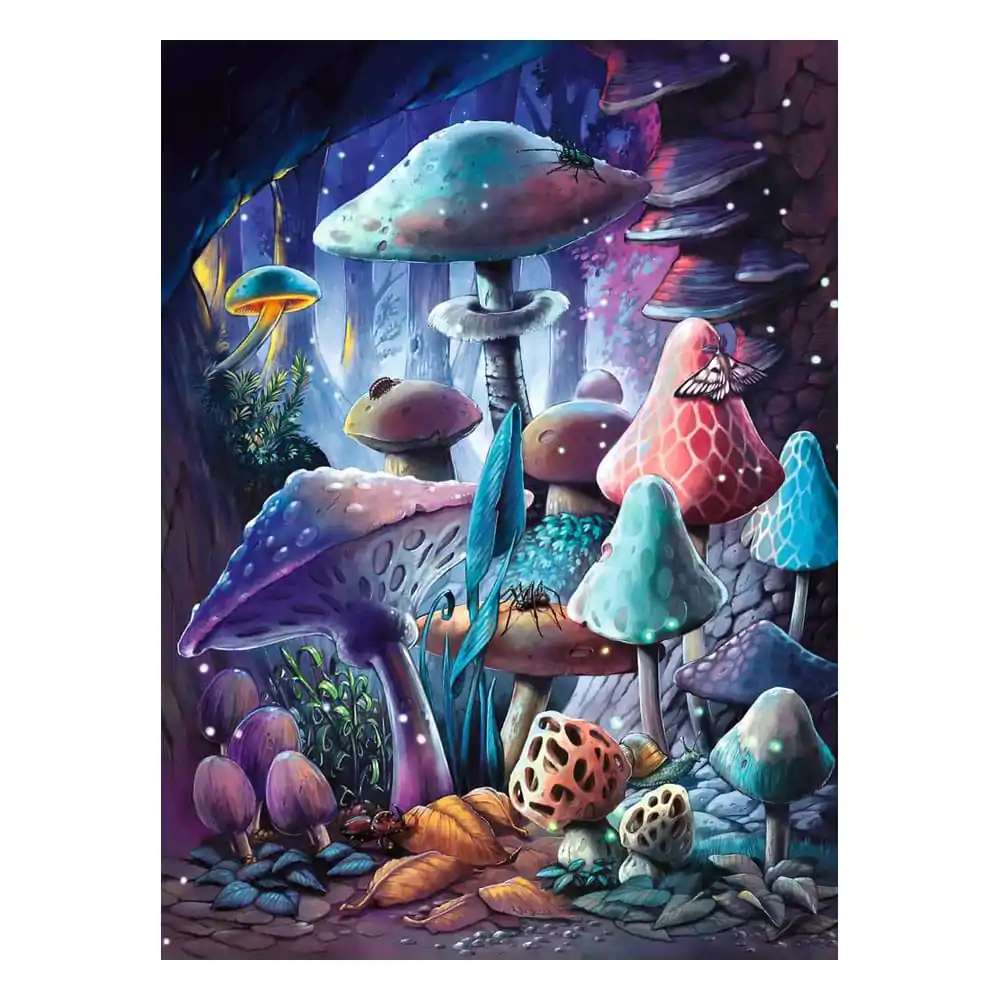 Ravensburger Glow-in-the-Dark Puzzle Moonlight Mushrooms (500 Teile) Produktfoto