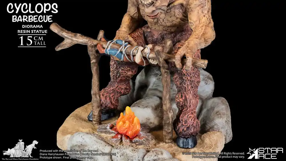 Ray Harryhausen Diorama 1/8 Cyclops Barbecue Scene 17 cm Produktfoto