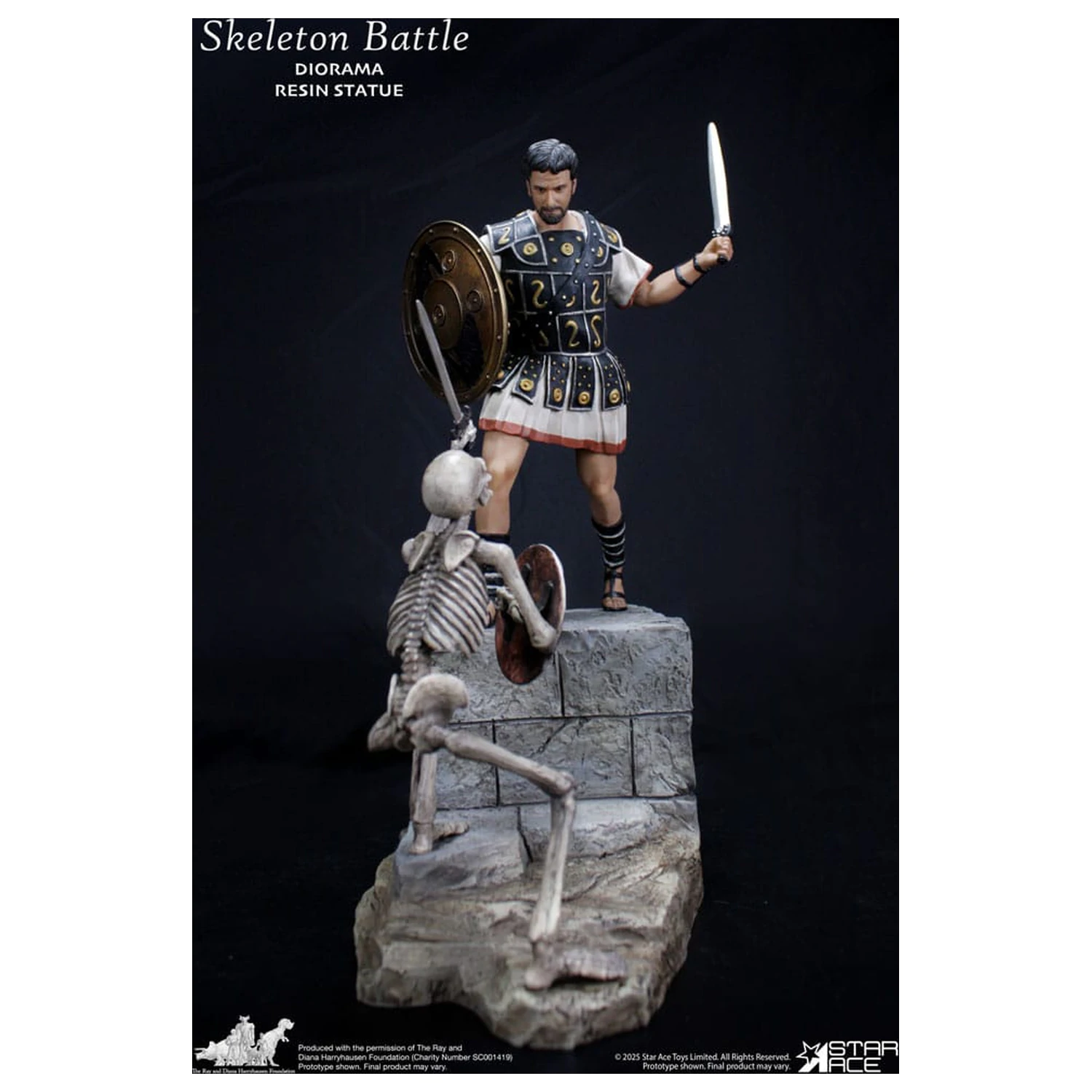 Ray Harryhausen Diorama 1/8 Skelett Kampf Szene 30 cm Produktfoto