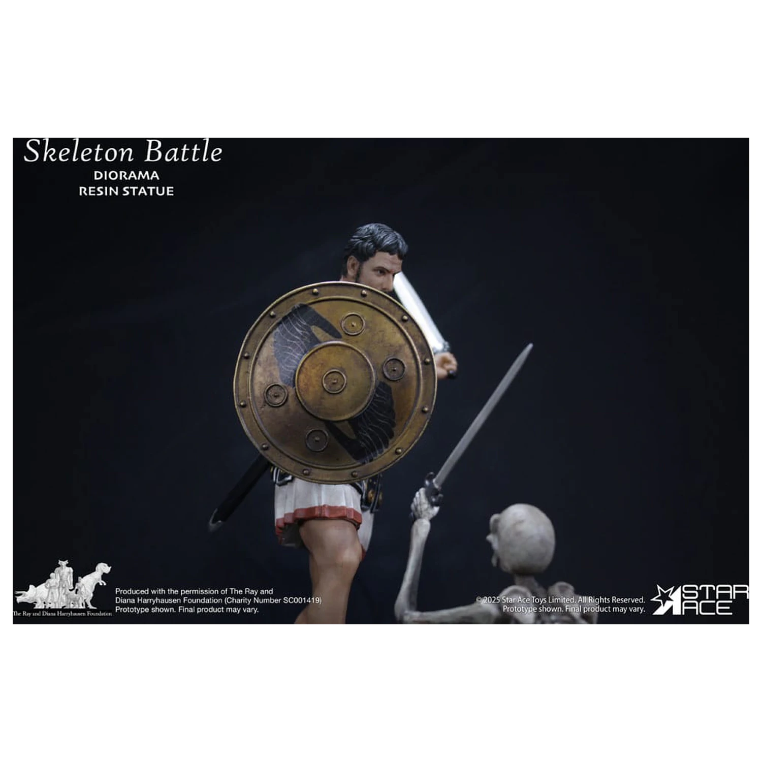 Ray Harryhausen Diorama 1/8 Skelett Kampf Szene 30 cm Produktfoto