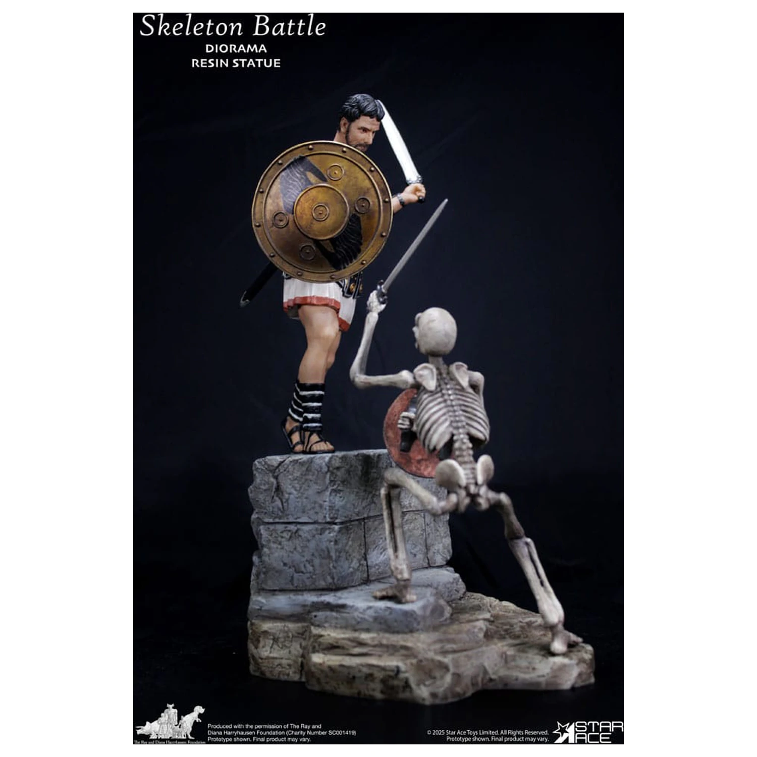 Ray Harryhausen Diorama 1/8 Skelett Kampf Szene 30 cm Produktfoto