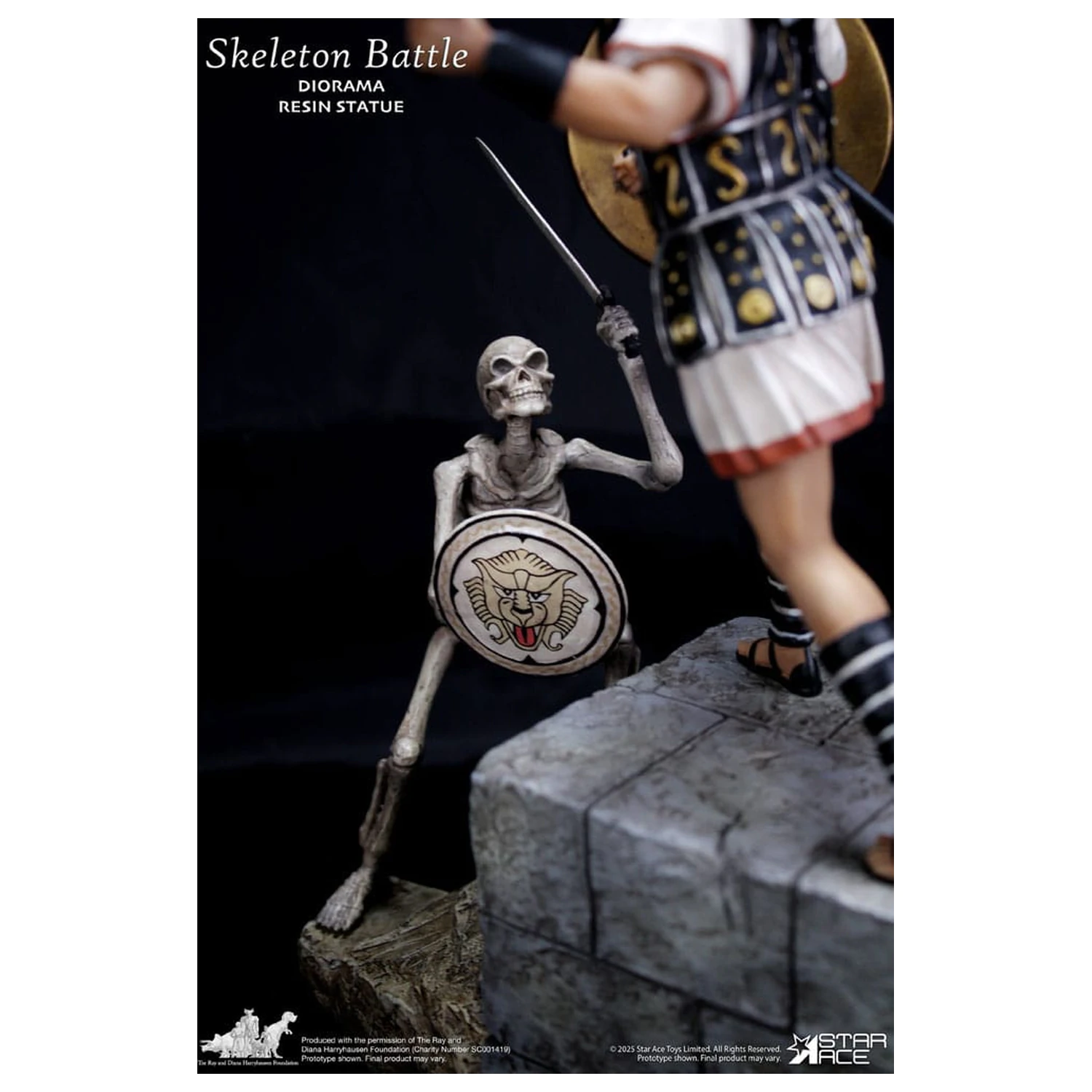 Ray Harryhausen Diorama 1/8 Skelett Kampf Szene 30 cm Produktfoto