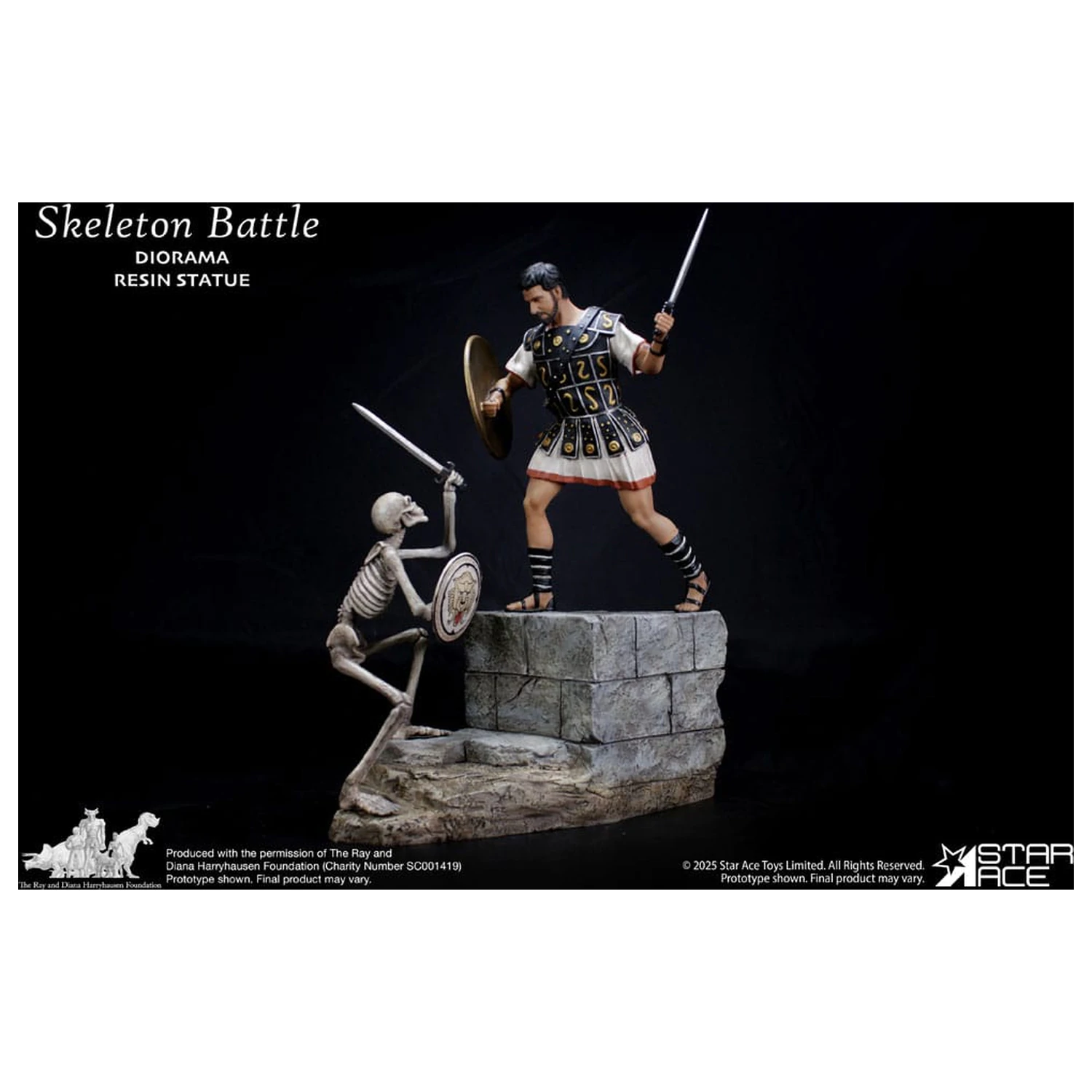 Ray Harryhausen Diorama 1/8 Skelett Kampf Szene 30 cm Produktfoto