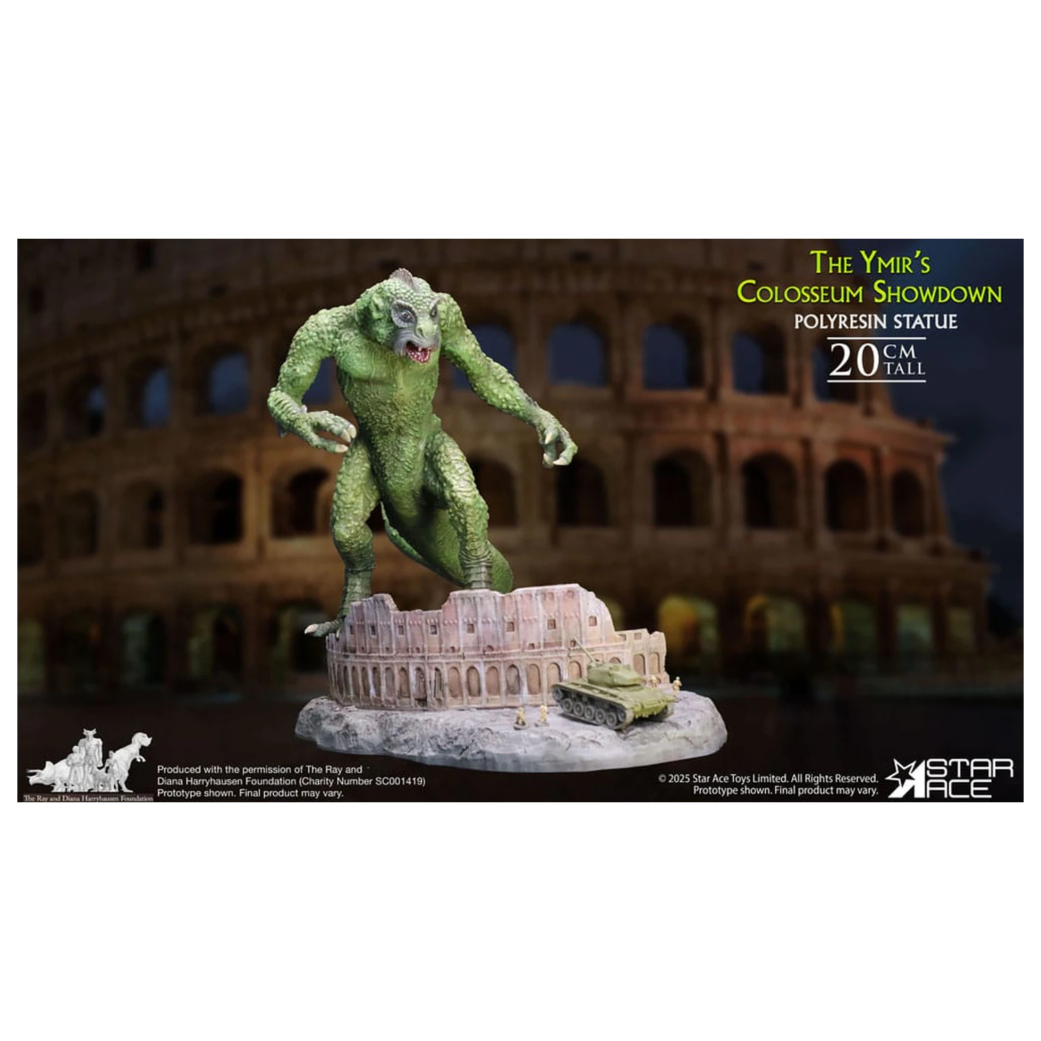 Ray Harryhausen Diorama 1/8 The Ymir's Colosseum Showdown 20 Zentimeter Produktfoto