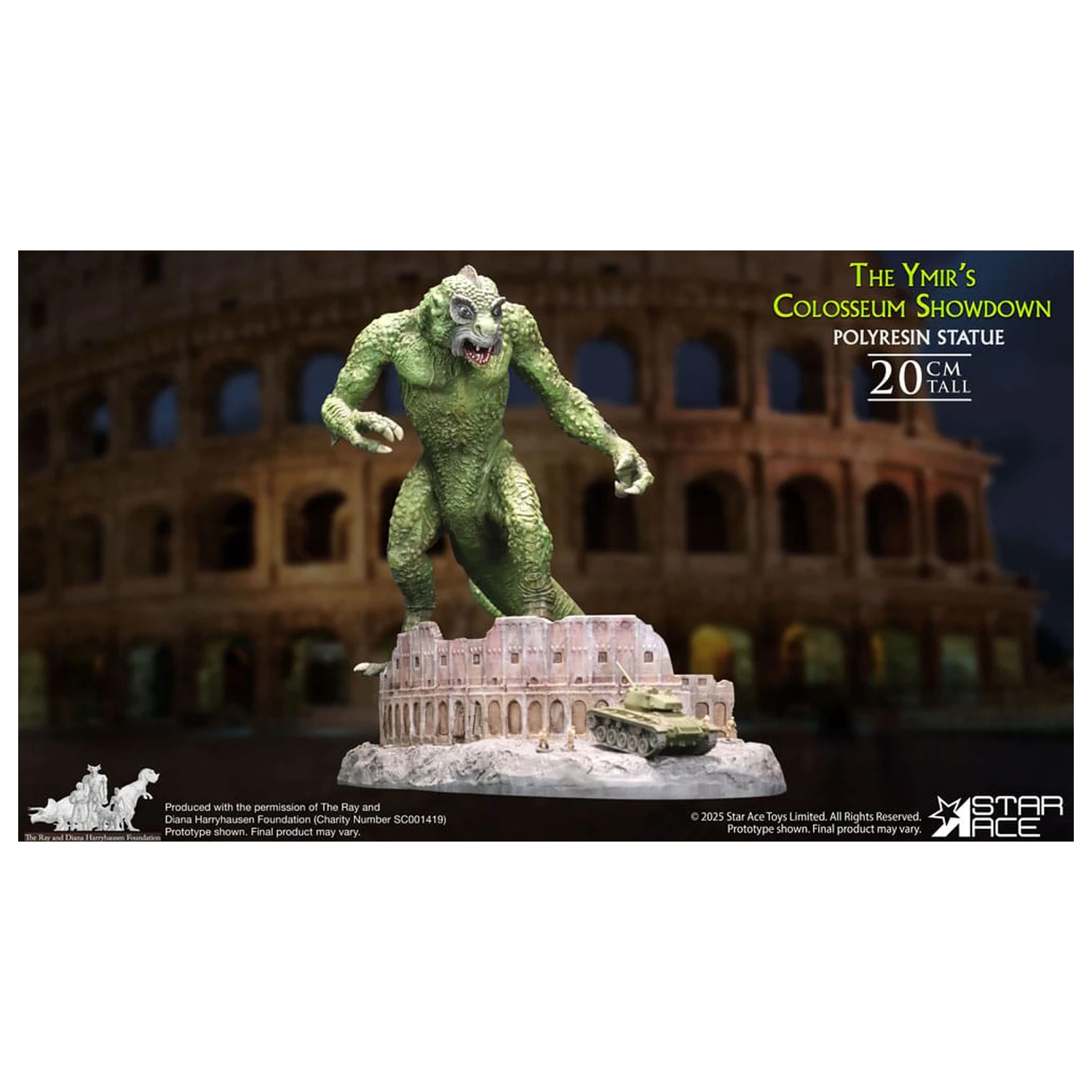 Ray Harryhausen Diorama 1/8 The Ymir's Colosseum Showdown 20 Zentimeter Produktfoto