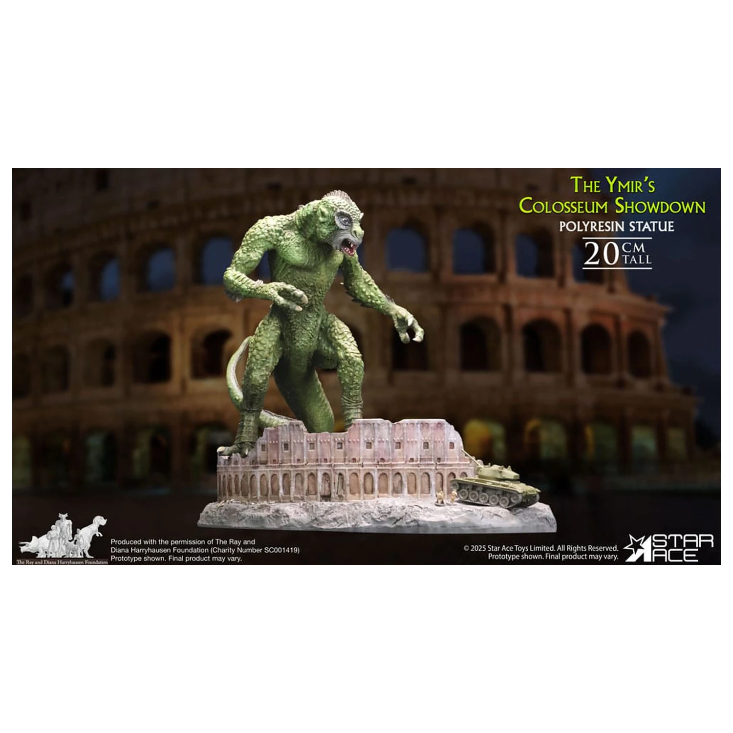Ray Harryhausen Diorama 1/8 The Ymir's Colosseum Showdown 20 Zentimeter Produktfoto