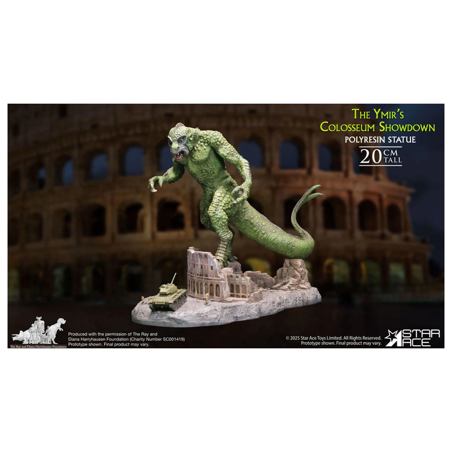 Ray Harryhausen Diorama 1/8 The Ymir's Colosseum Showdown 20 Zentimeter Produktfoto
