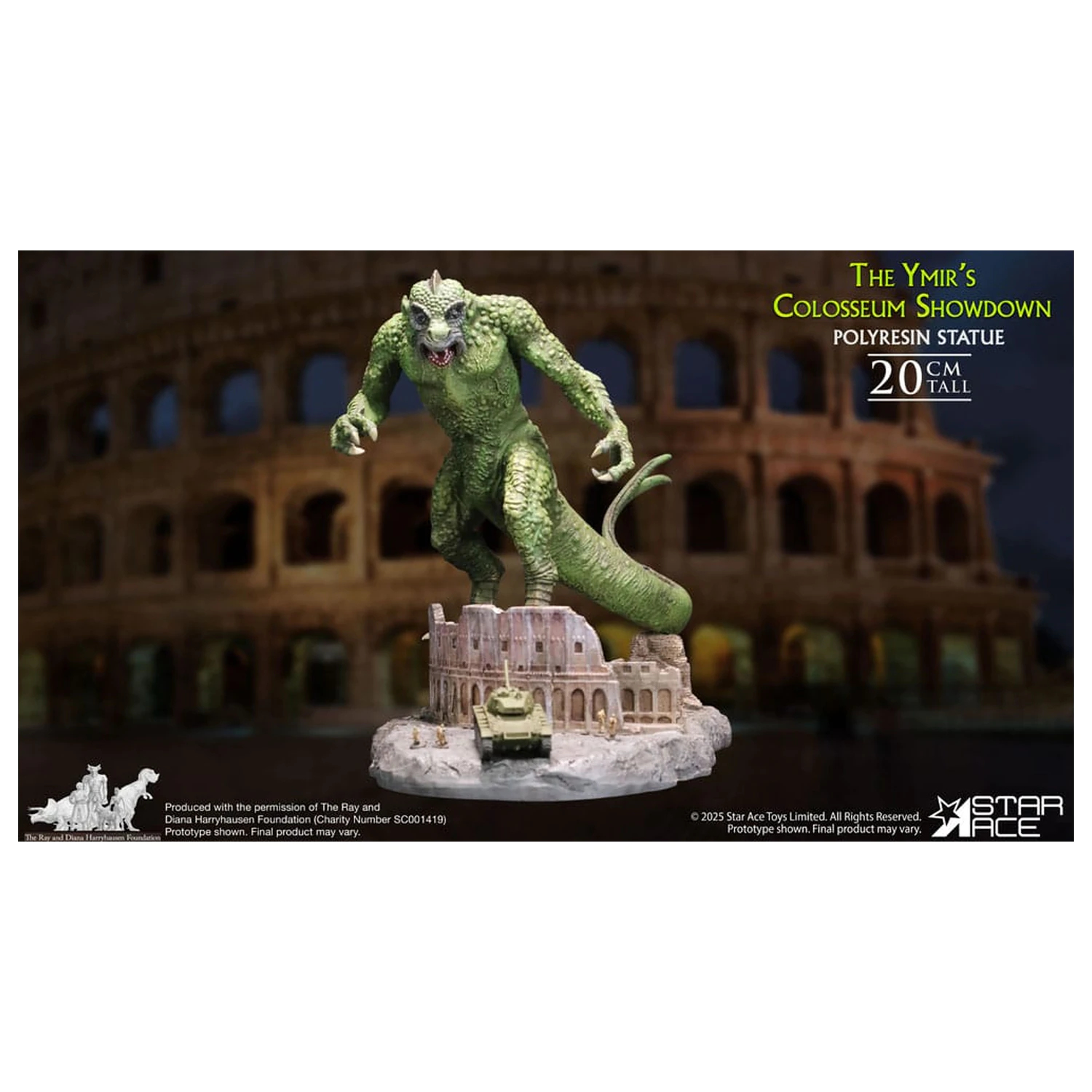 Ray Harryhausen Diorama 1/8 The Ymir's Colosseum Showdown 20 Zentimeter Produktfoto