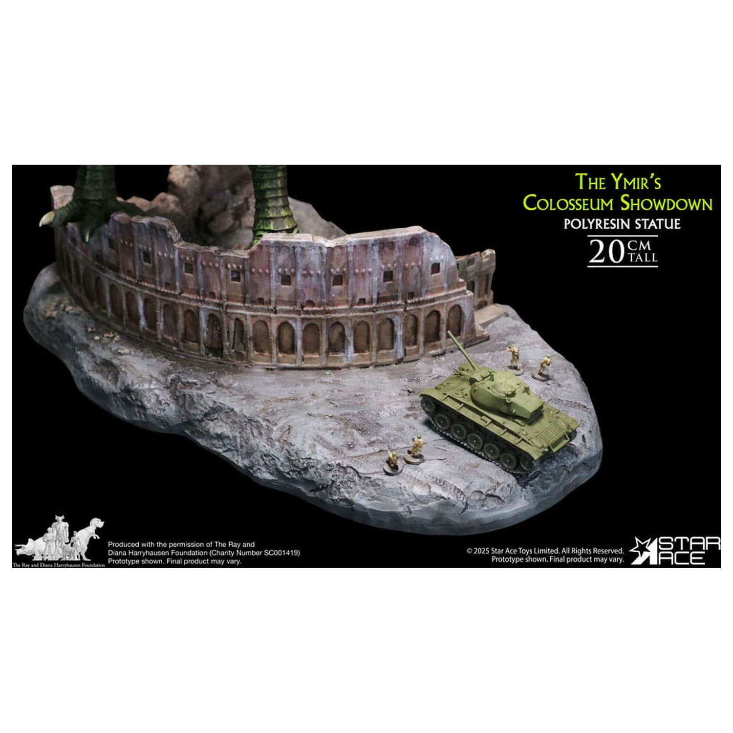 Ray Harryhausen Diorama 1/8 The Ymir's Colosseum Showdown 20 Zentimeter Produktfoto
