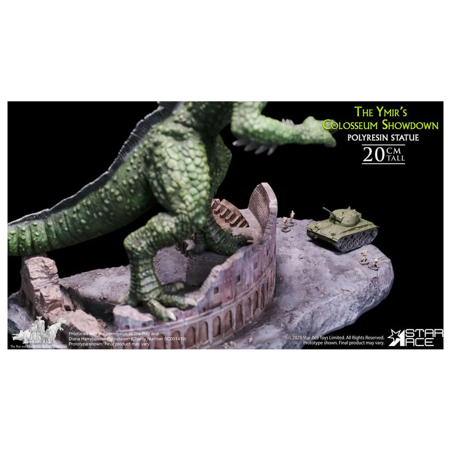 Ray Harryhausen Diorama 1/8 The Ymir's Colosseum Showdown 20 Zentimeter Produktfoto