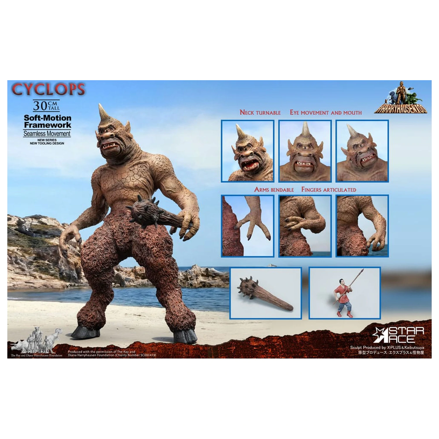 Ray Harryhausen Soft-Motion Series Statue Cyclops 30 cm Produktfoto