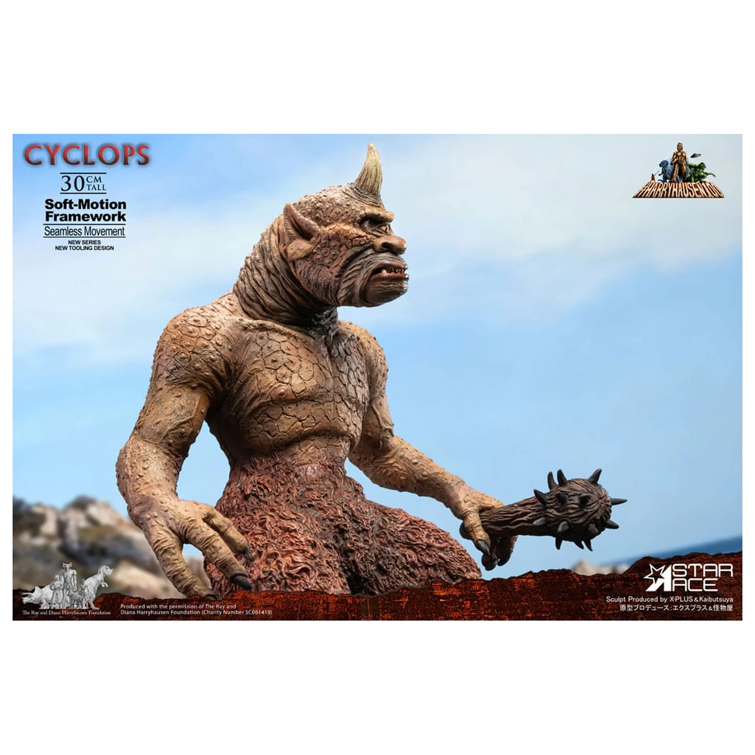 Ray Harryhausen Soft-Motion Series Statue Cyclops 30 cm Produktfoto