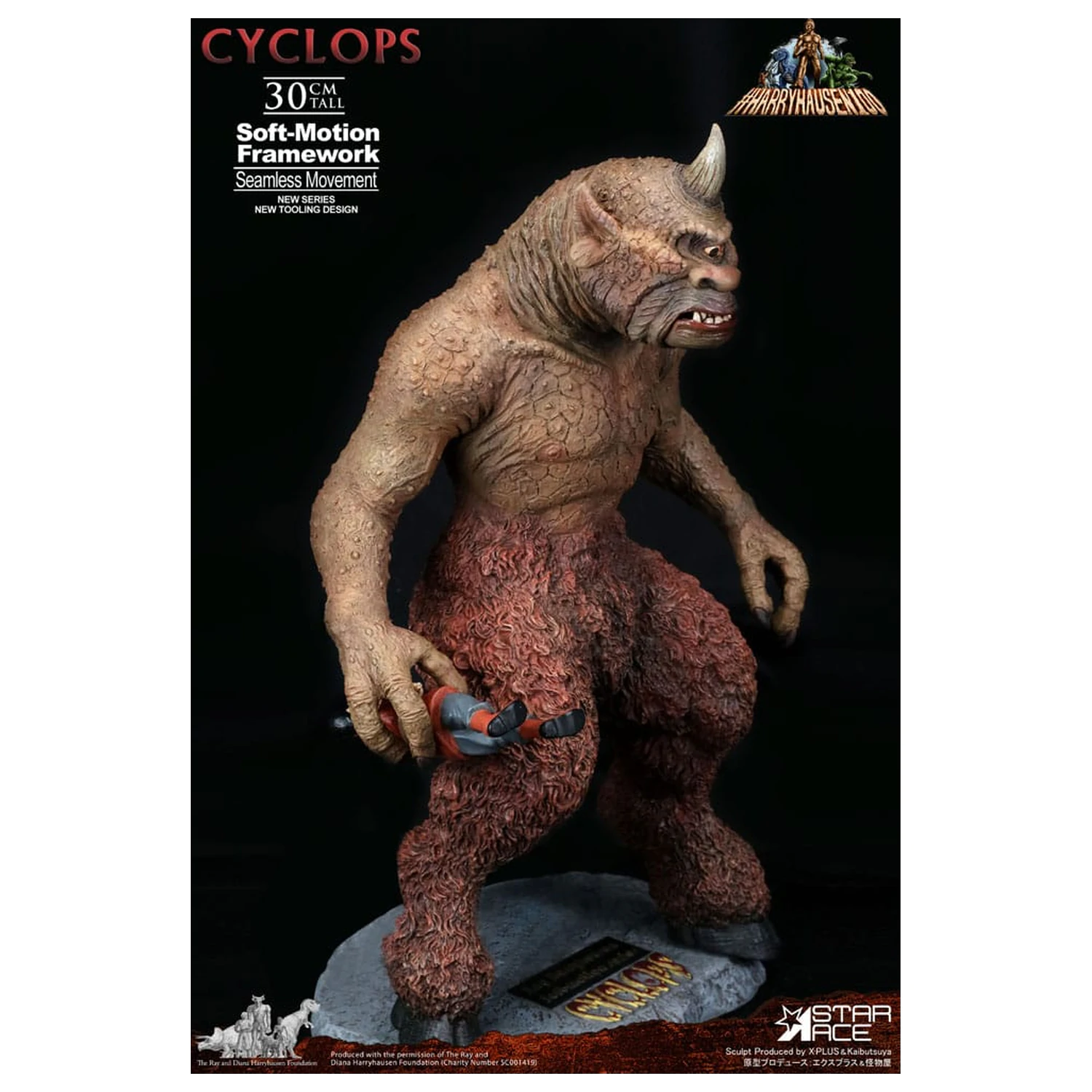 Ray Harryhausen Soft-Motion Series Statue Cyclops 30 cm Produktfoto