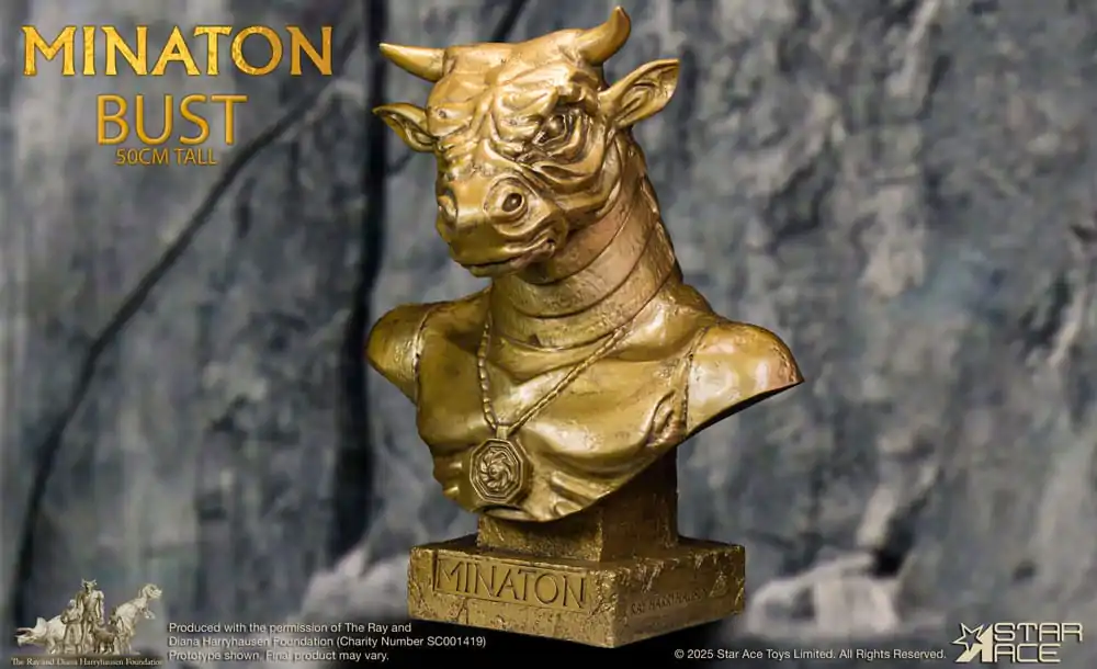 Ray Harryhausen Weichvinyl Statue Minaton Büste 50 cm Produktfoto