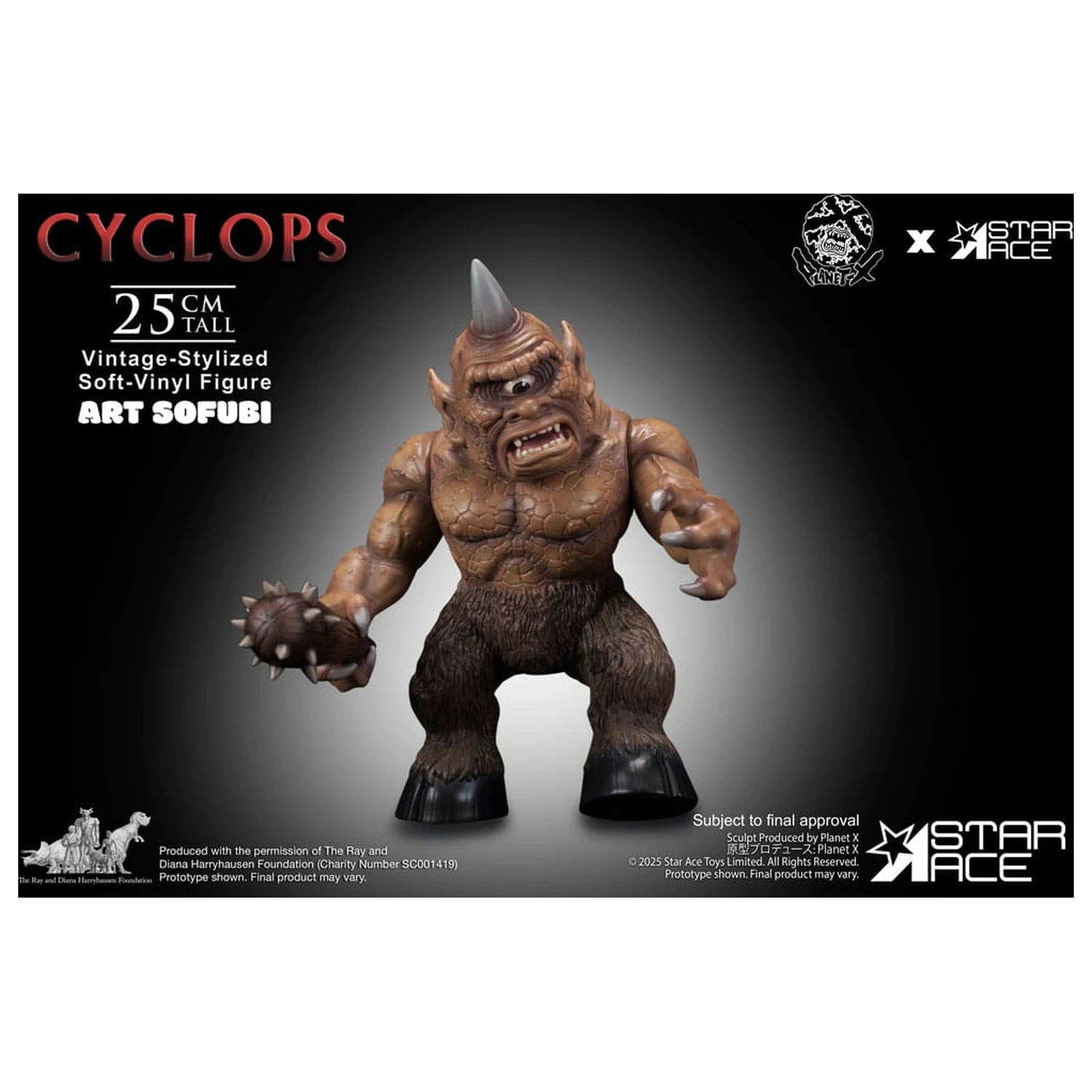 Ray Harryhausen Soft Vinyl Statue Cyclops (Vintage-Style) 25 cm Produktfoto
