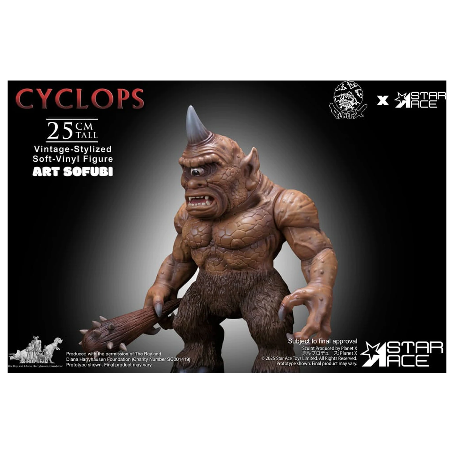 Ray Harryhausen Soft Vinyl Statue Cyclops (Vintage-Style) 25 cm Produktfoto