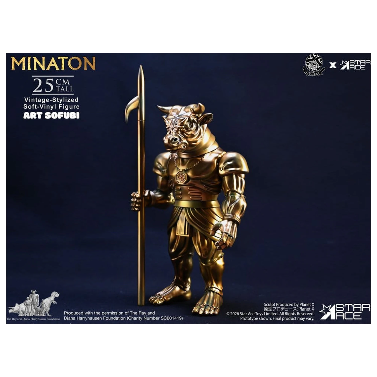 Ray Harryhausen Soft Vinyl Statue Minaton Vintage-Style 25 cm Produktfoto