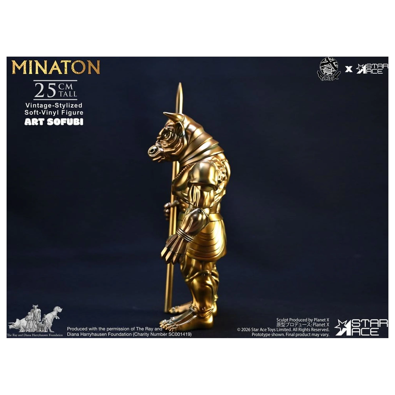 Ray Harryhausen Soft Vinyl Statue Minaton Vintage-Style 25 cm Produktfoto