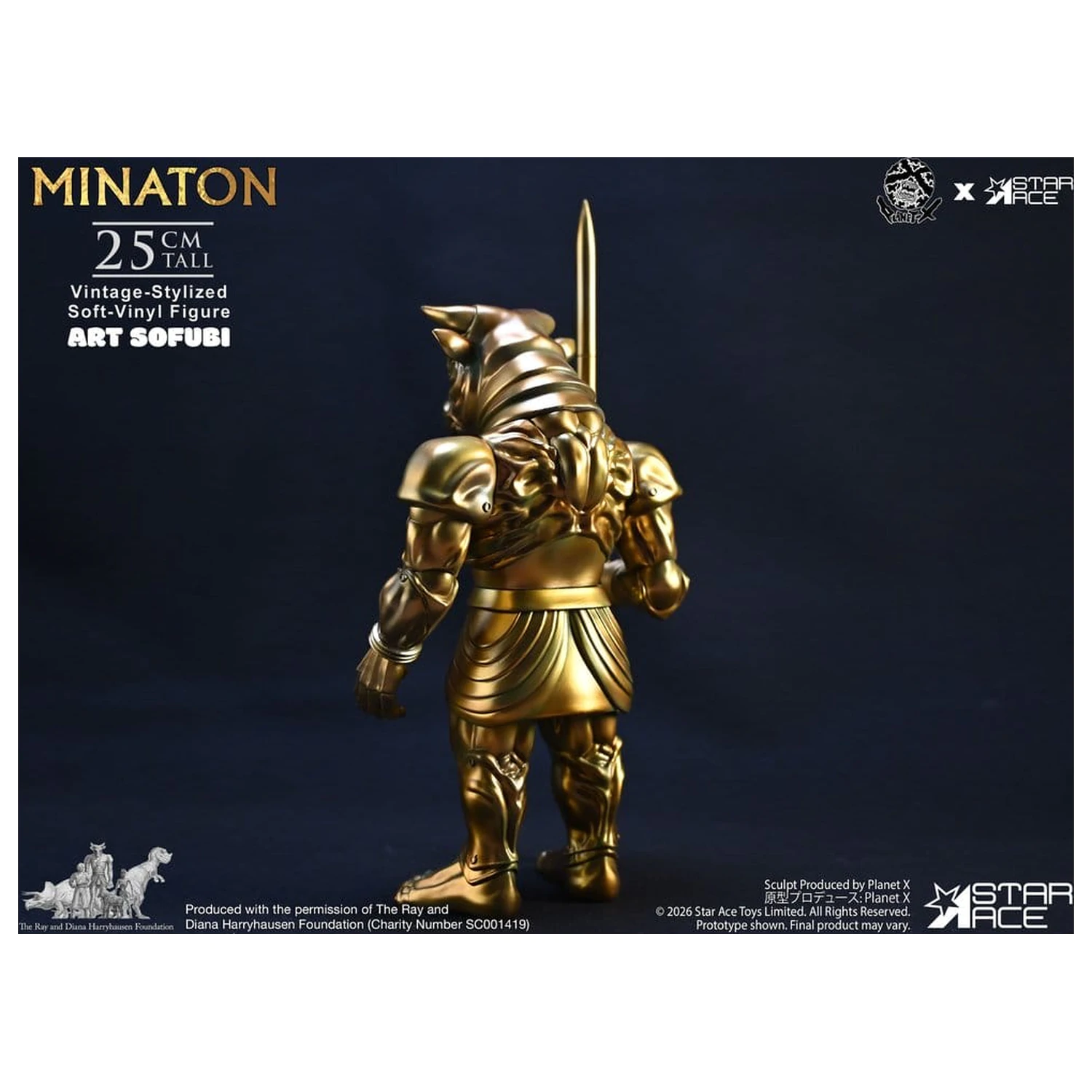 Ray Harryhausen Soft Vinyl Statue Minaton Vintage-Style 25 cm Produktfoto