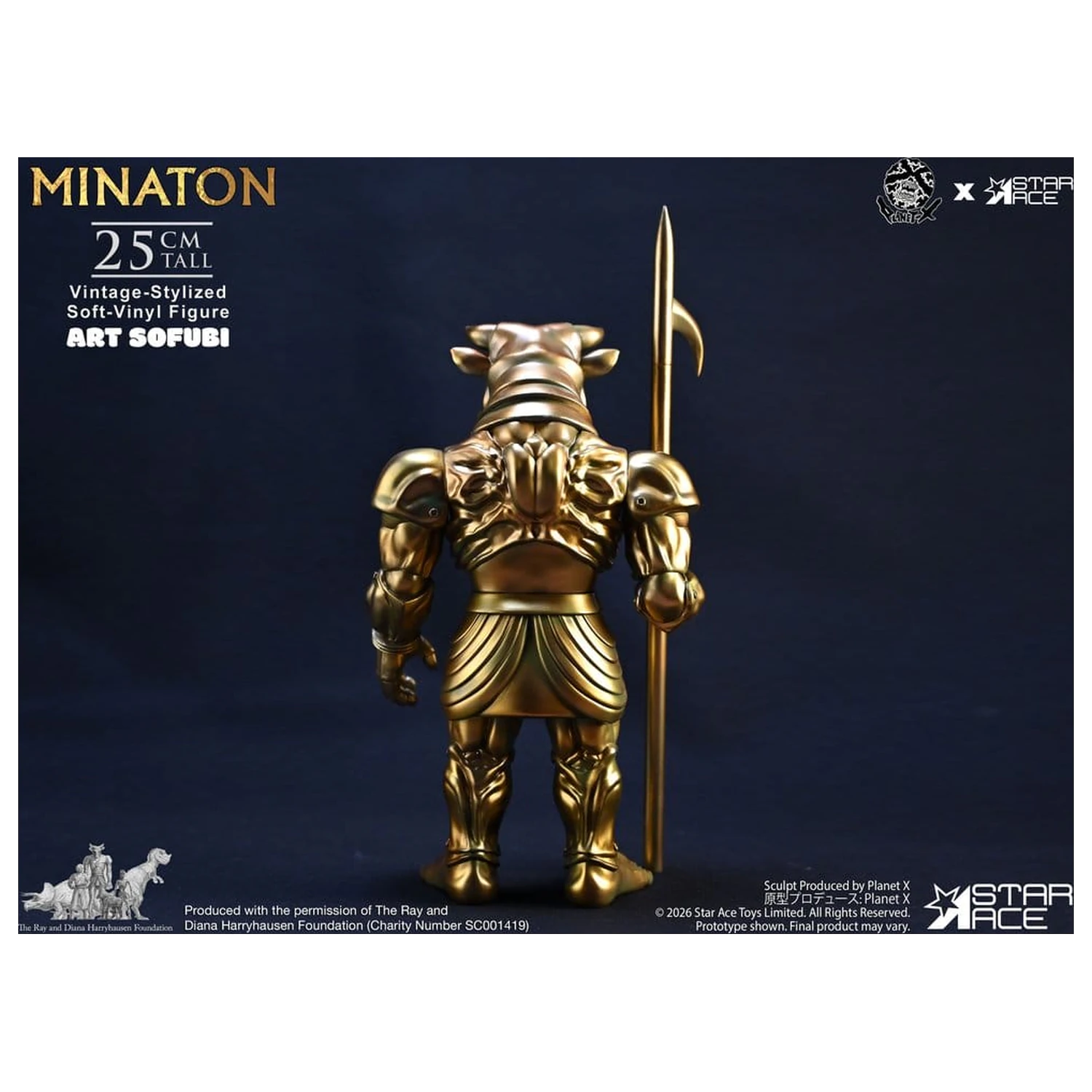 Ray Harryhausen Soft Vinyl Statue Minaton Vintage-Style 25 cm Produktfoto