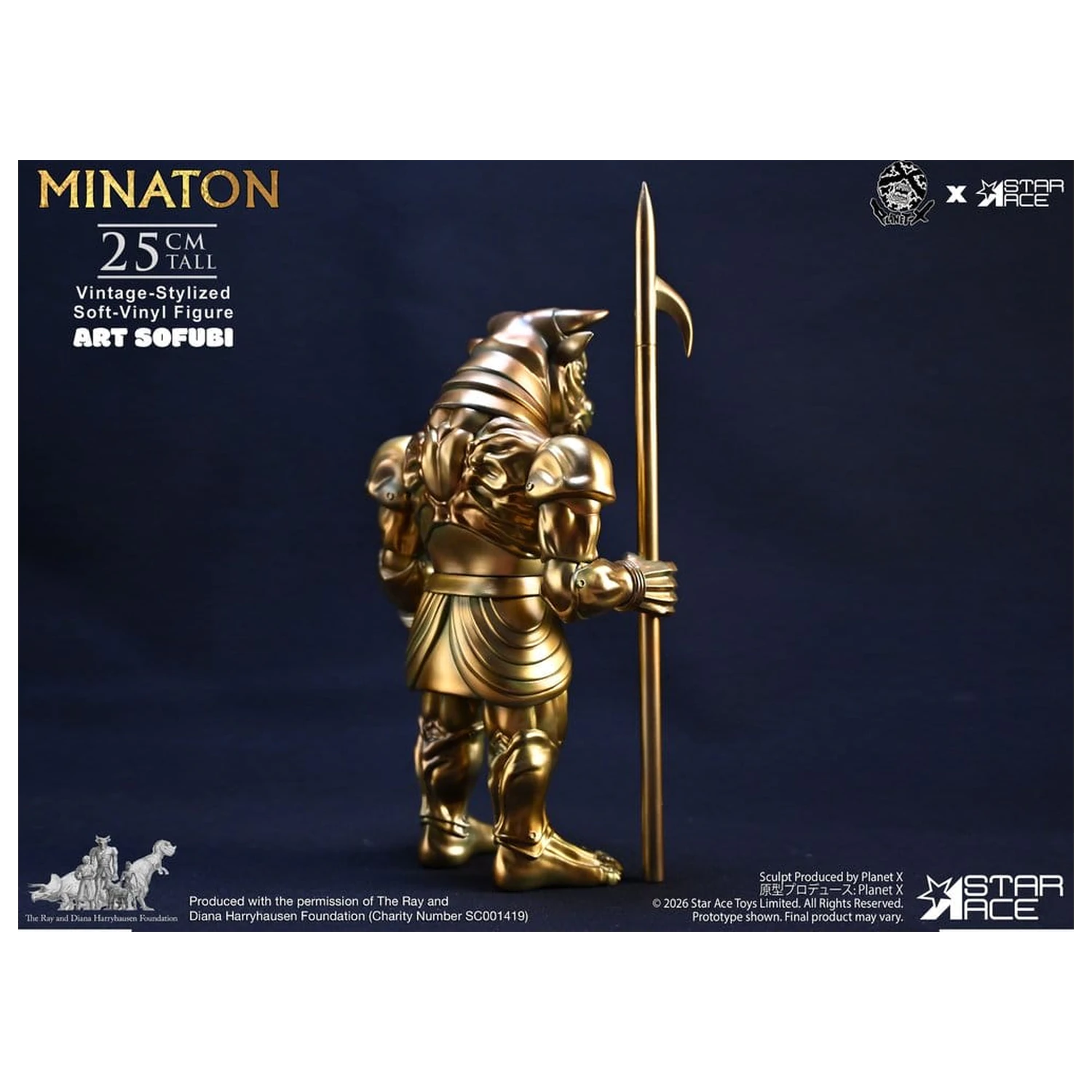 Ray Harryhausen Soft Vinyl Statue Minaton Vintage-Style 25 cm Produktfoto